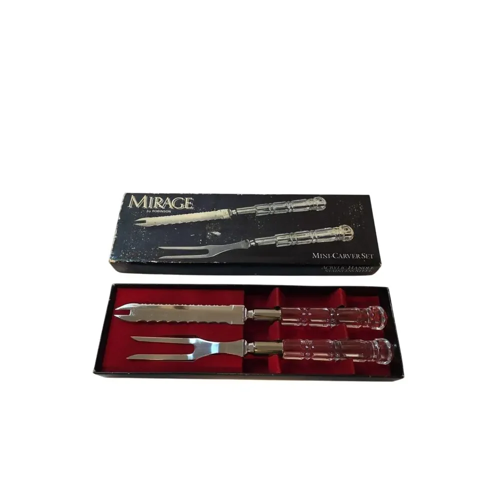 MIRAGE Mini-Carver Set - By Robinson - Knife and Fork 10
